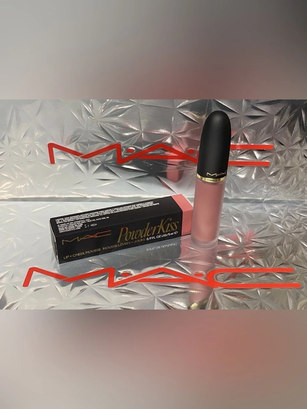 NEW✅ MAC Cosmetics Powder Kiss Lip+ Cheek Mousse • 959 Velvet Teddy • New in Box
